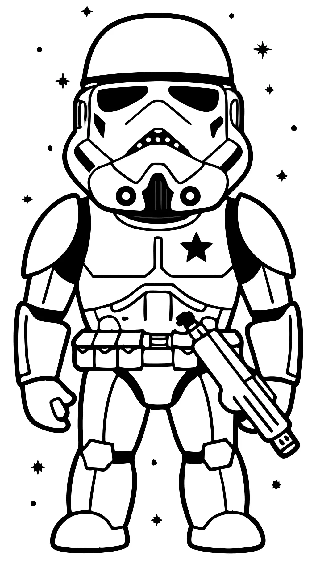 Páginas para colorear de Star Wars Stormtrooper